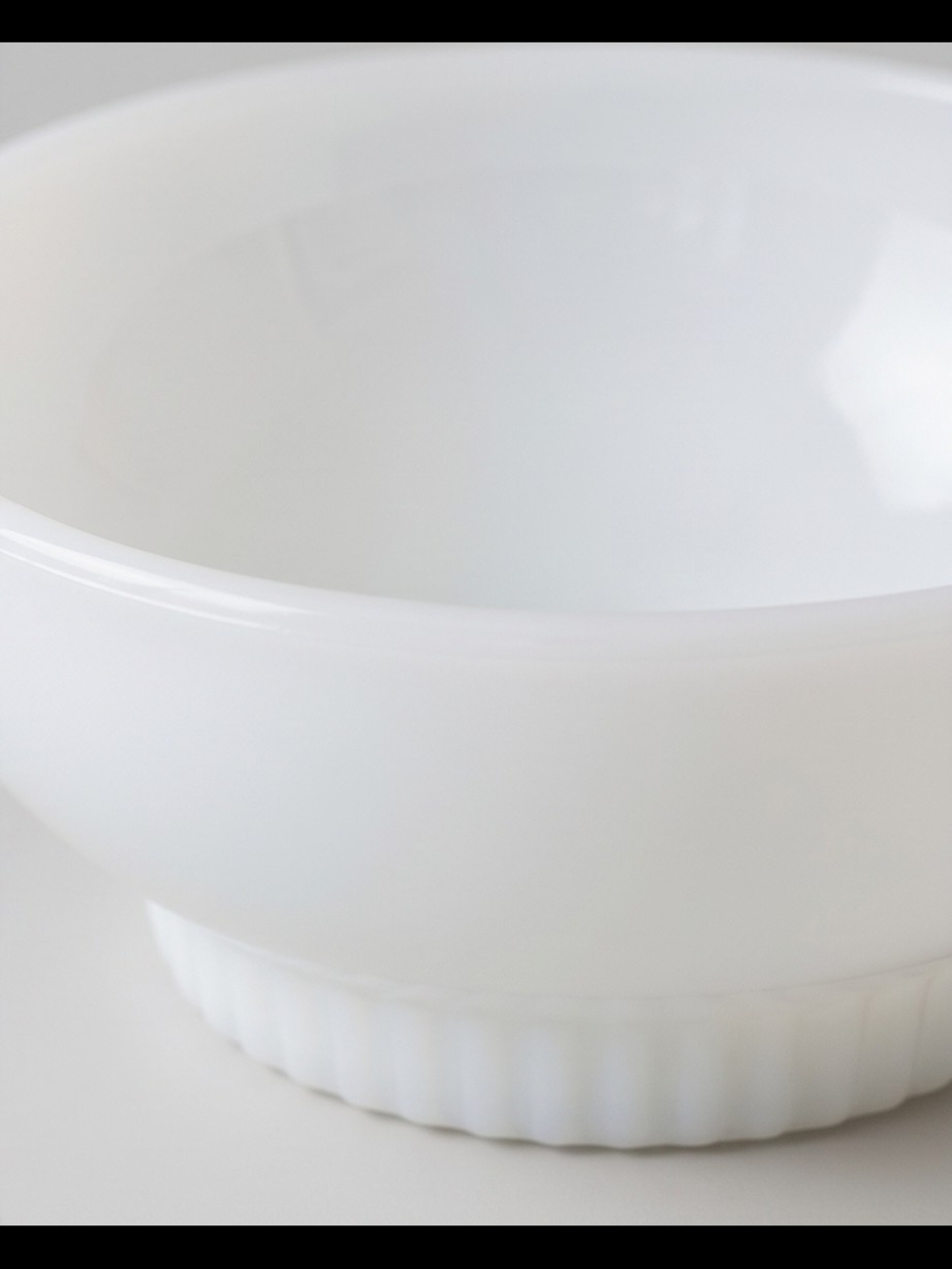 Fire King White Milk Glass Serving Bowls -